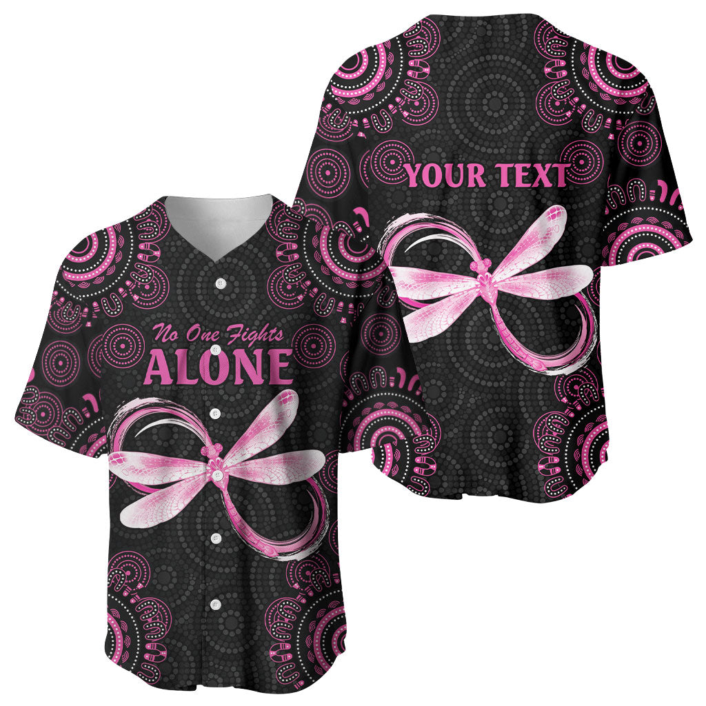Personalized Pink Dragonfly Aboriginal of Hope Baseball Jersey Australia’s Breast Cancer Support