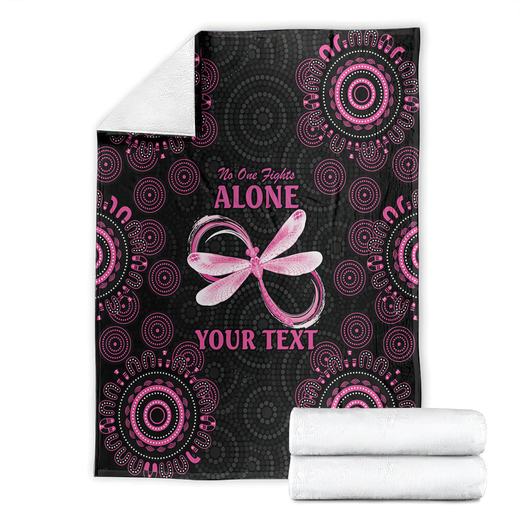 Personalized Pink Dragonfly Aboriginal of Hope Blanket Australia’s Breast Cancer Support