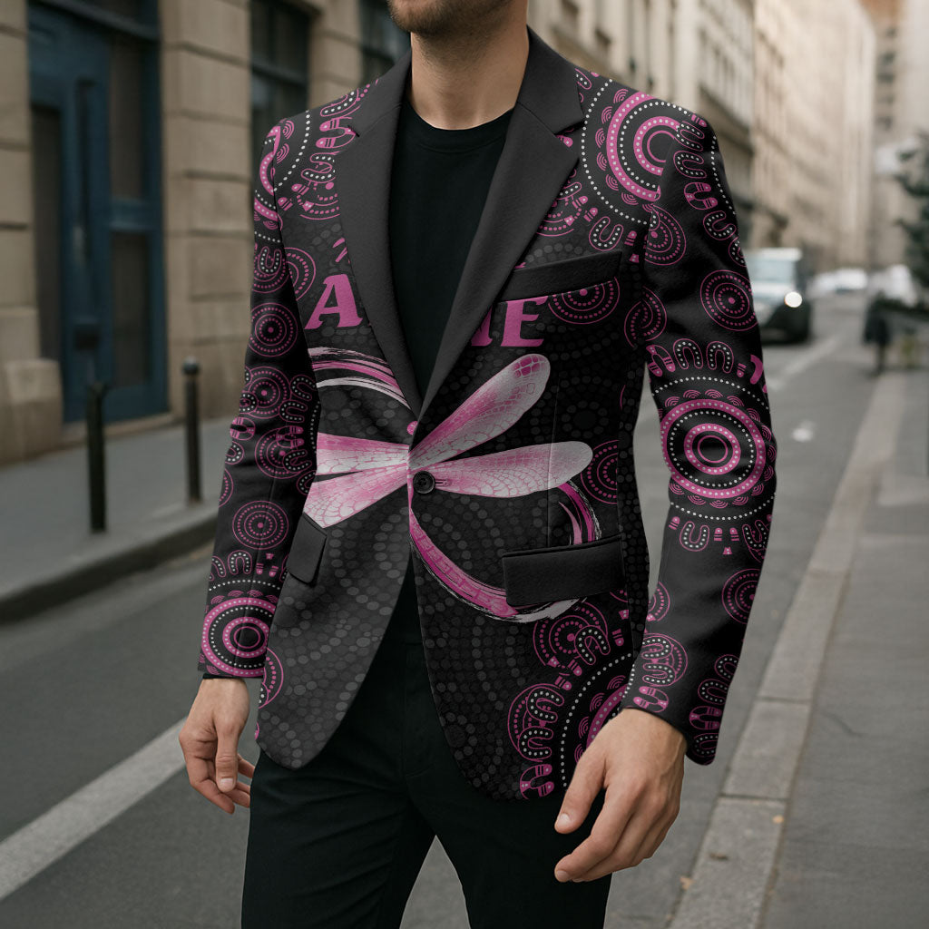 Personalized Pink Dragonfly Aboriginal of Hope Blazer Australia’s Breast Cancer Support