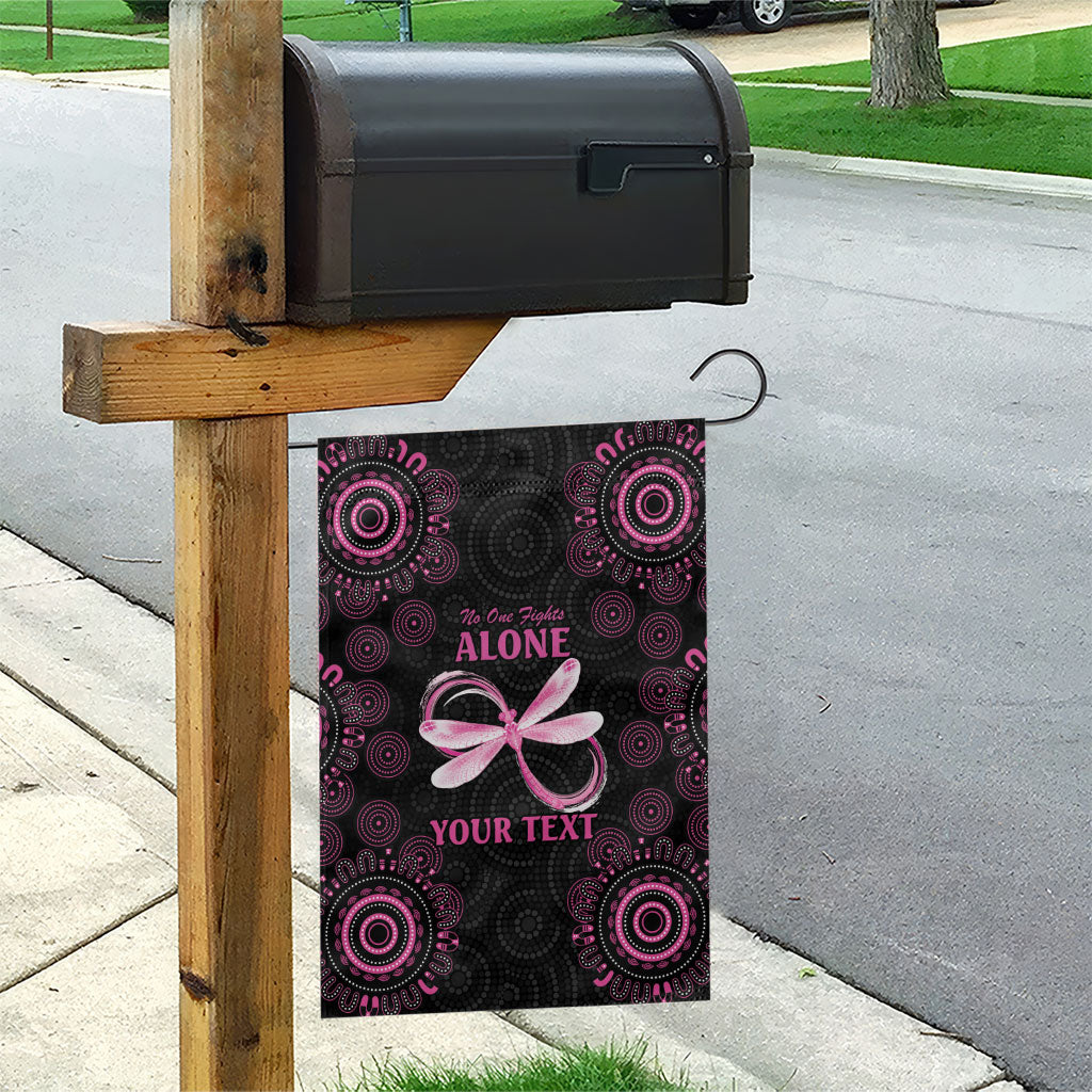 Personalized Pink Dragonfly Aboriginal of Hope Garden Flag Australia’s Breast Cancer Support