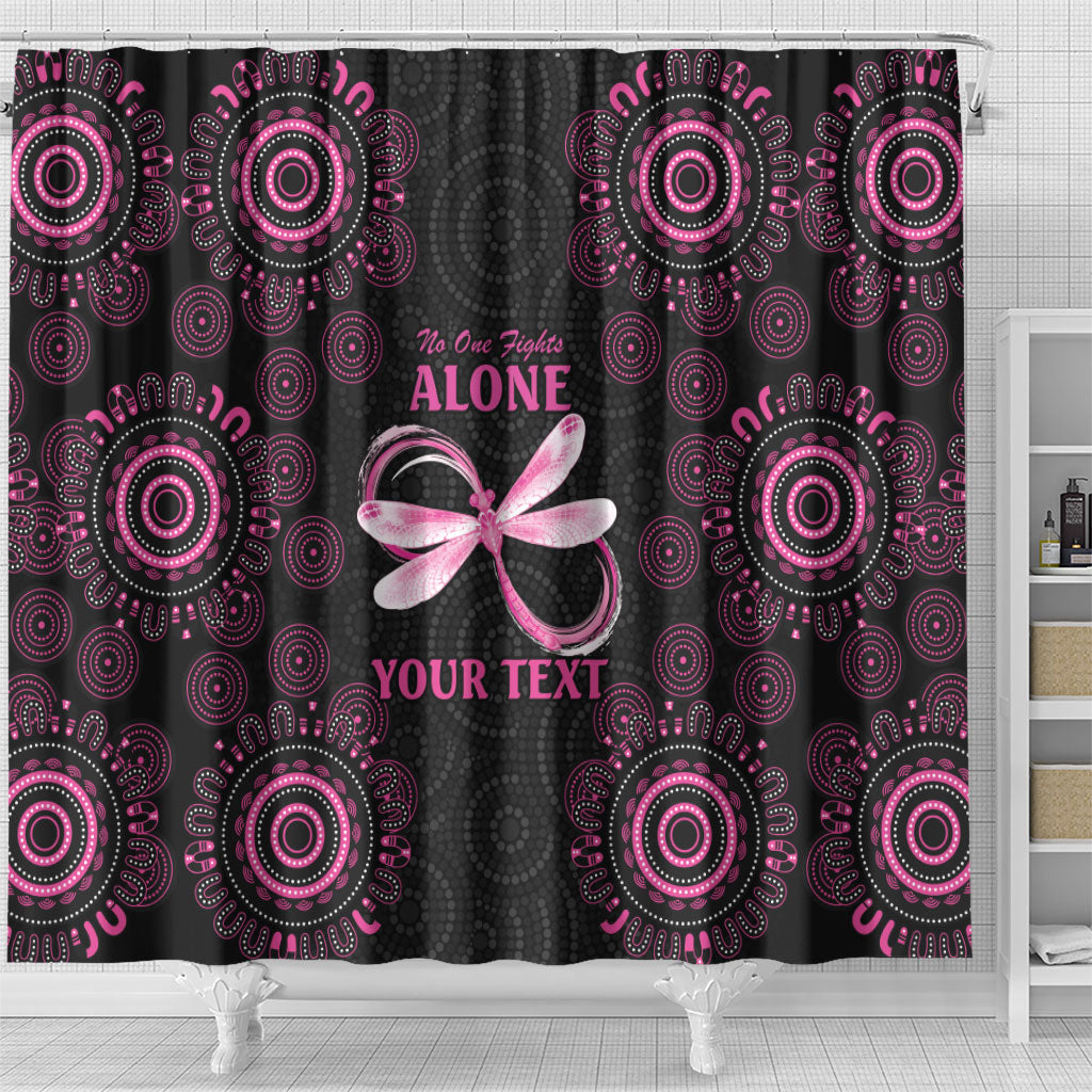 Personalized Pink Dragonfly Aboriginal of Hope Shower Curtain Australia’s Breast Cancer Support