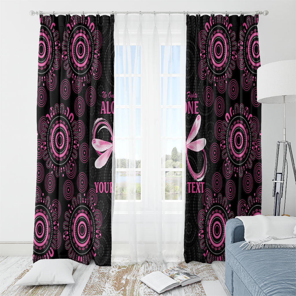 Personalized Pink Dragonfly Aboriginal of Hope Window Curtain Australia’s Breast Cancer Support