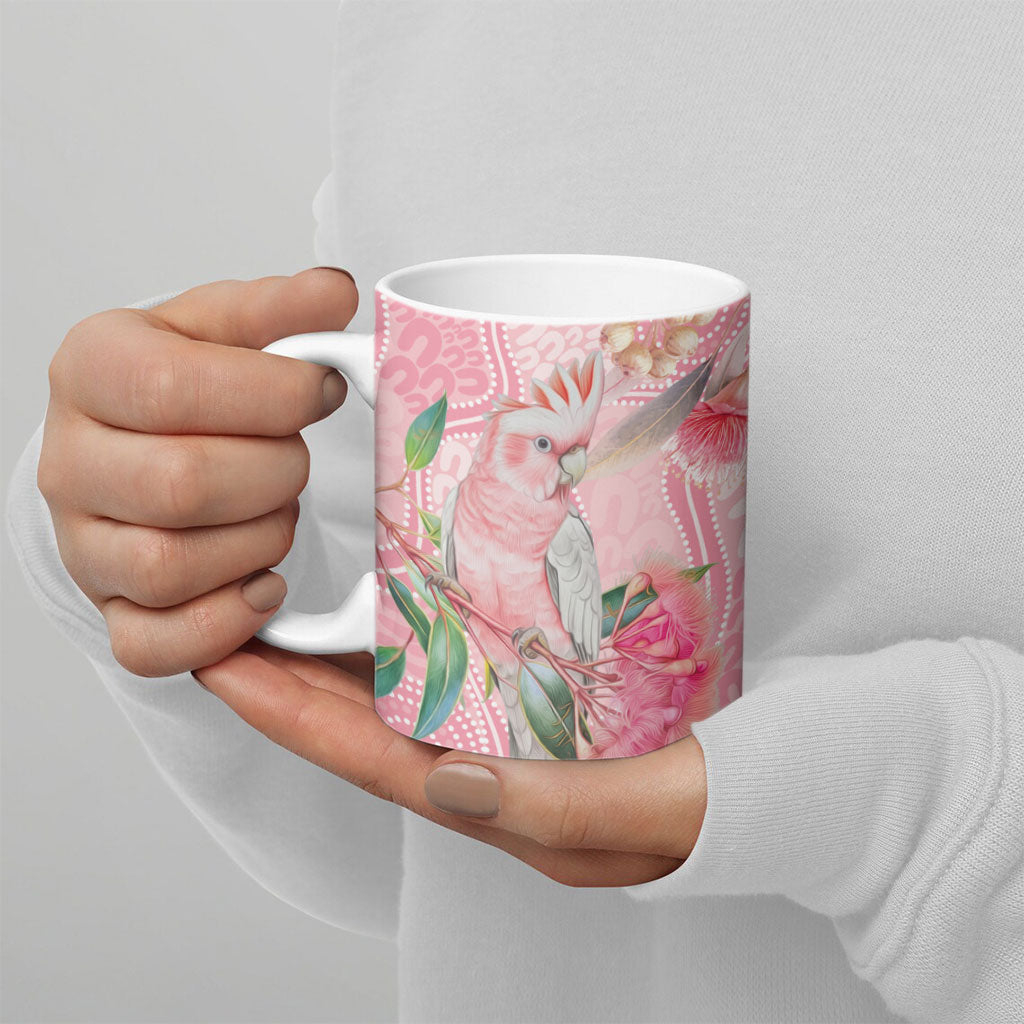 Personalized Pink Galah Fight for Hope and Healing Ceramic Mug Australia’s Breast Cancer Support