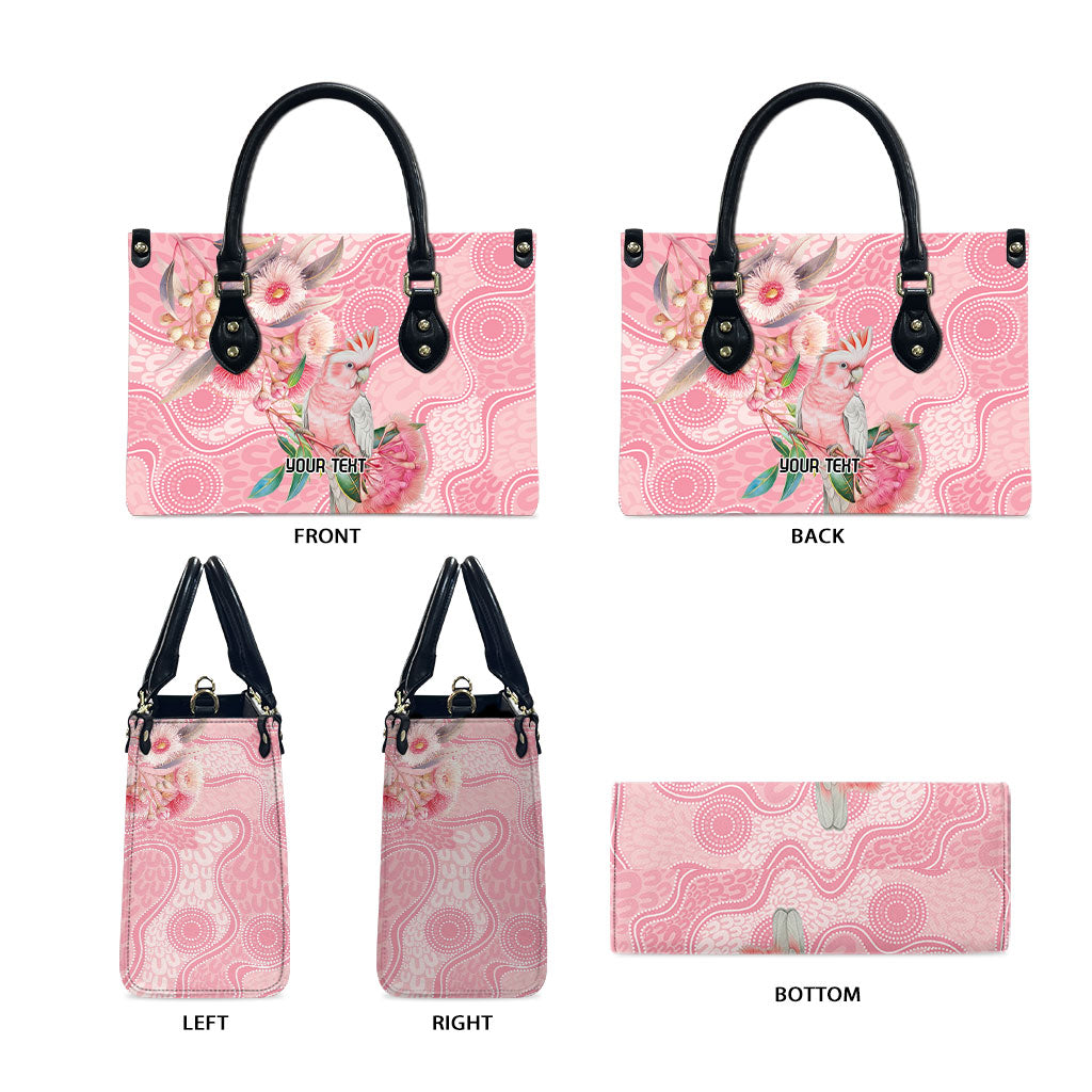 Personalized Pink Galah Fight for Hope and Healing Leather Bag Australia’s Breast Cancer Support
