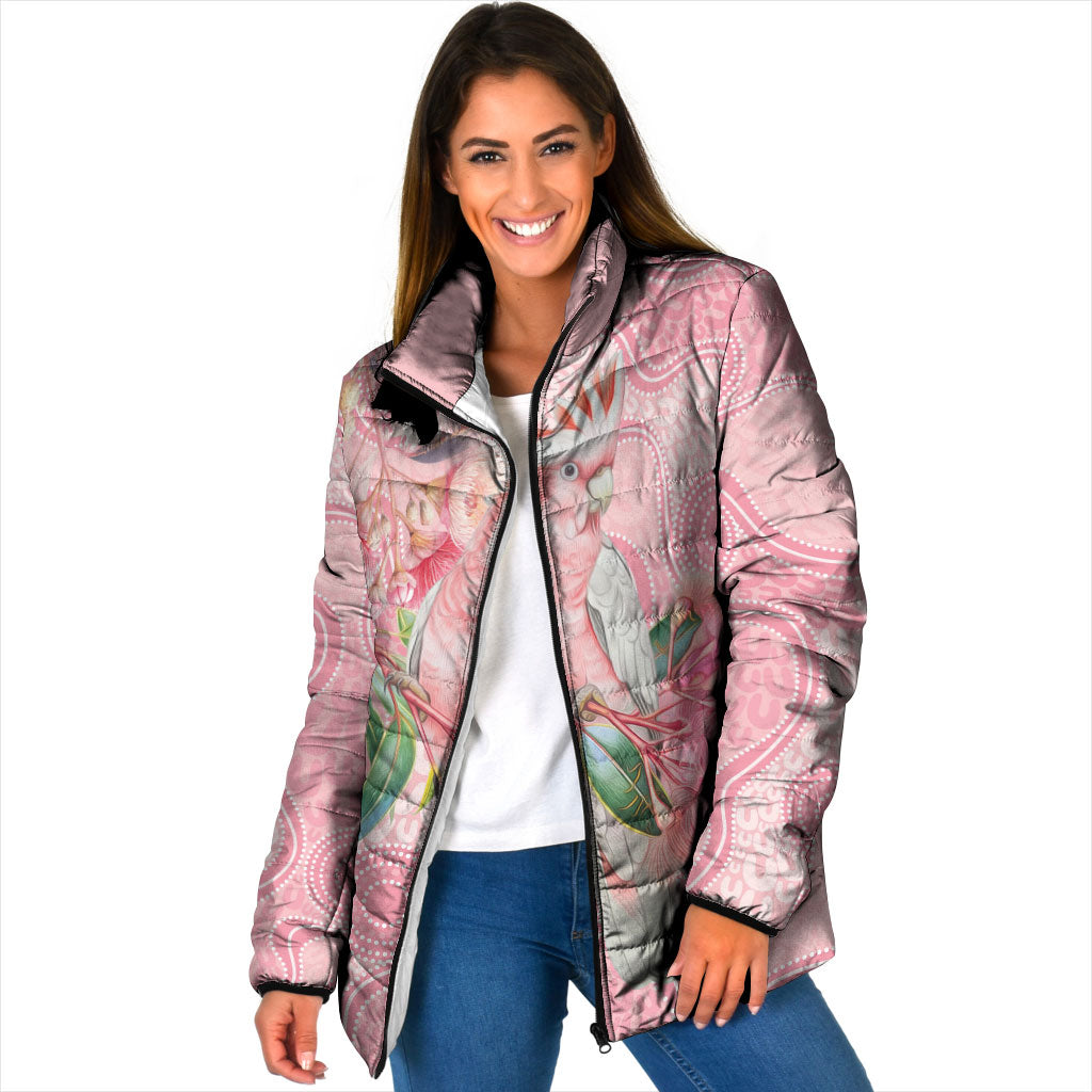 Personalized Pink Galah Fight for Hope and Healing Padded Jacket Australia’s Breast Cancer Support