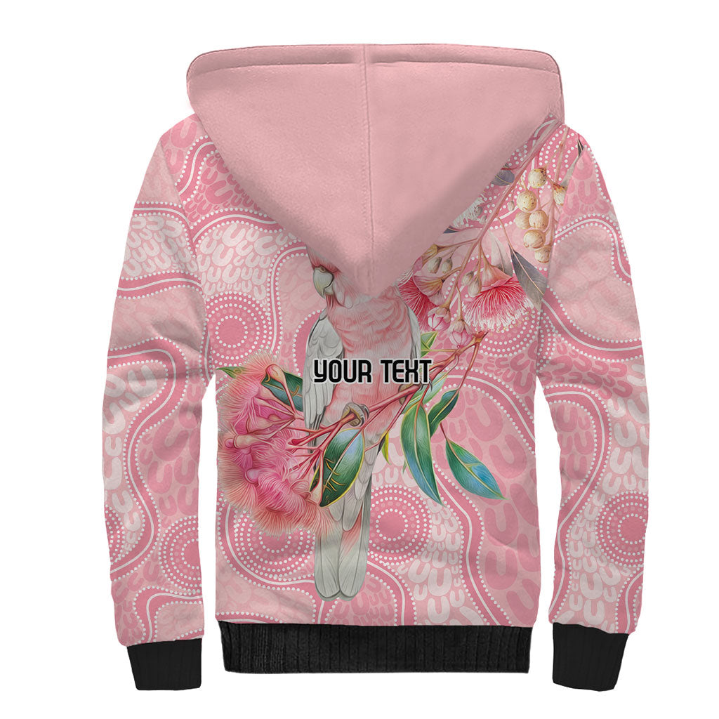 Personalized Pink Galah Fight for Hope and Healing Sherpa Hoodie Australia’s Breast Cancer Support