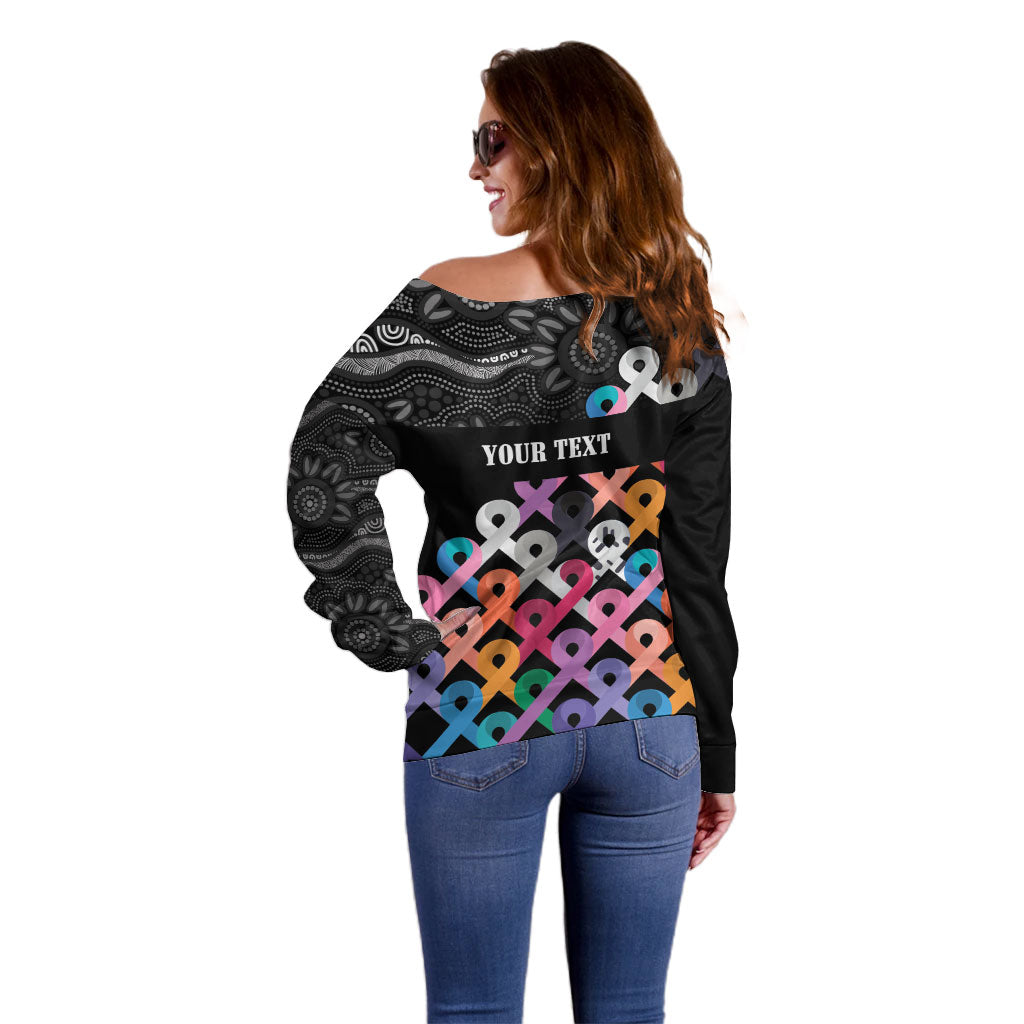 Australia Cancer Survivor Personalised Off Shoulder Sweater I’m A Survivor All Cancer