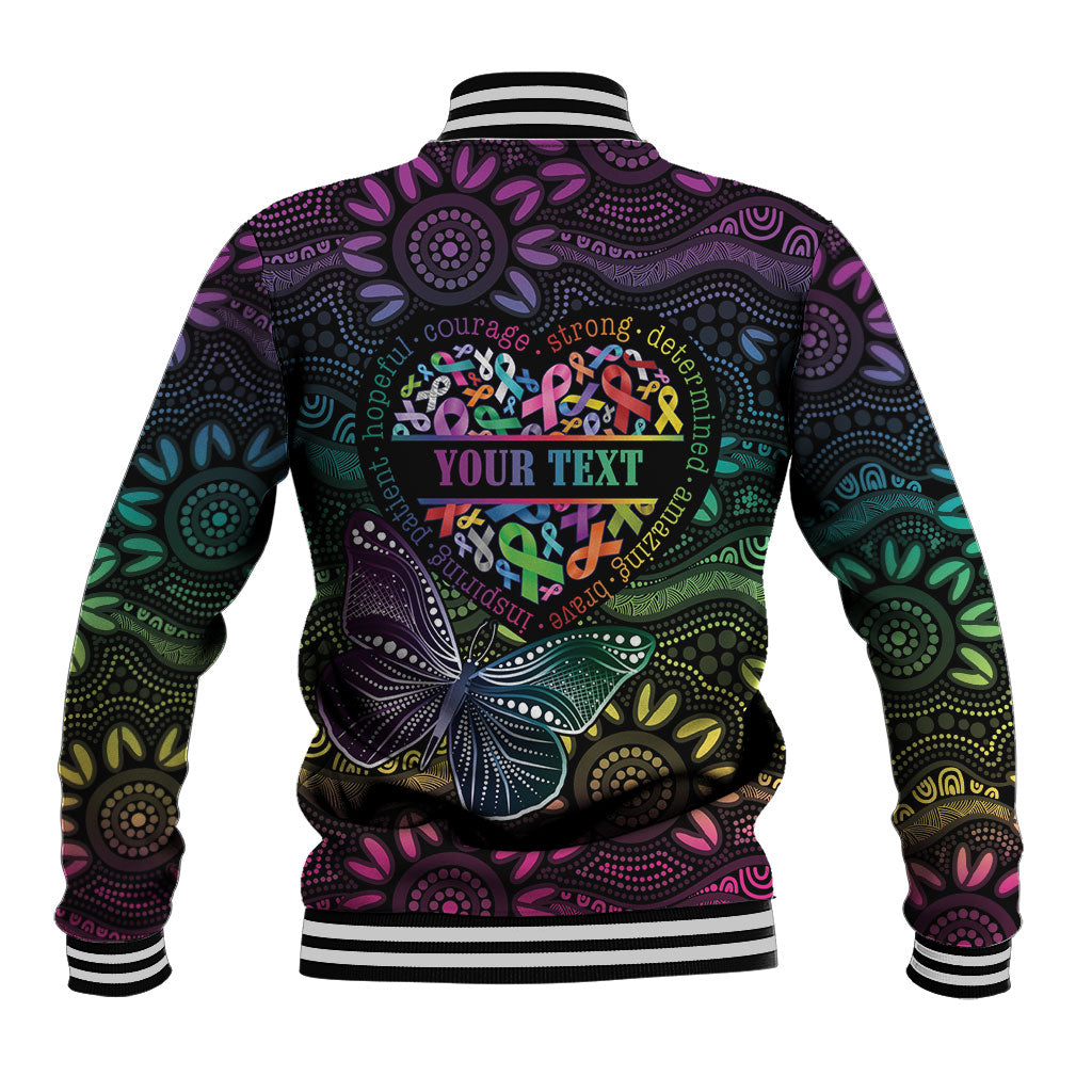 Australia Cancer Survivor Personalised Baseball Jacket I’m A Survivor Ribbon Heart