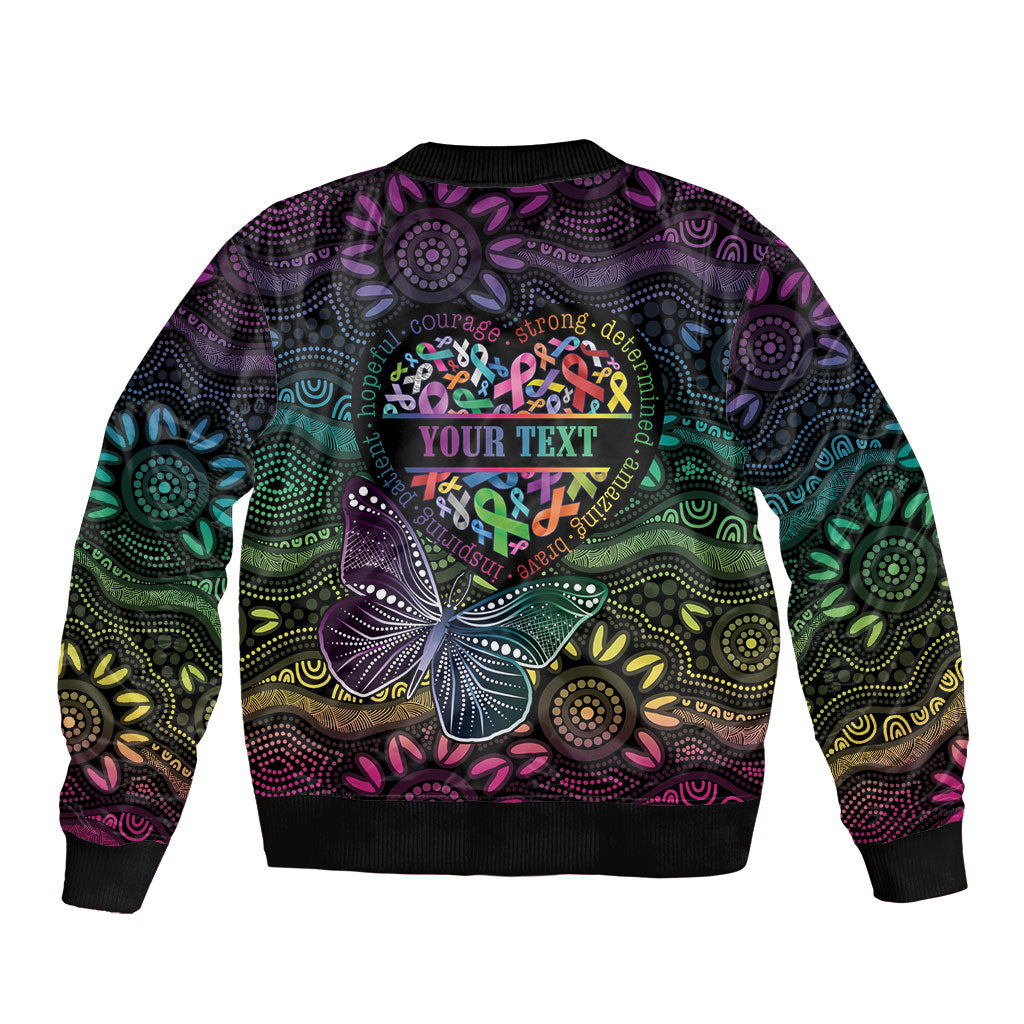 Australia Cancer Survivor Personalised Bomber Jacket I’m A Survivor Ribbon Heart