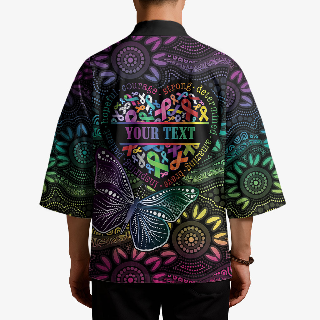 Australia Cancer Survivor Personalised Kimono I’m A Survivor Ribbon Heart
