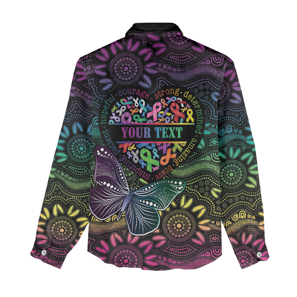 Australia Cancer Survivor Personalised Women Casual Shirt I’m A Survivor Ribbon Heart