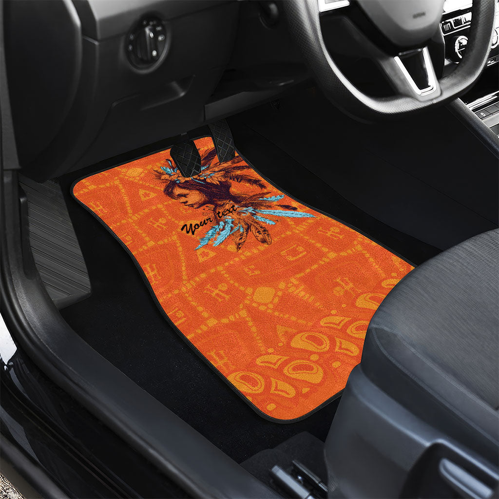 All Children Matters Support Personalized Car Mats Canadian Indigenous Orange Day