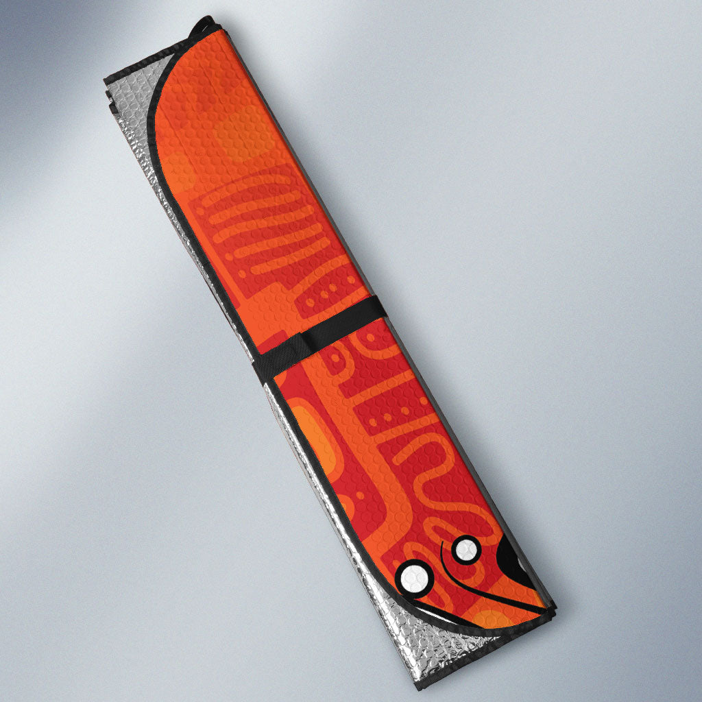 All Children Matters Support Personalized Auto Sun Shade Haida Spirit Animals Indigenous Orange Day