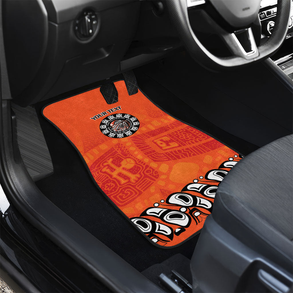 All Children Matters Support Personalized Car Mats Haida Spirit Animals Indigenous Orange Day