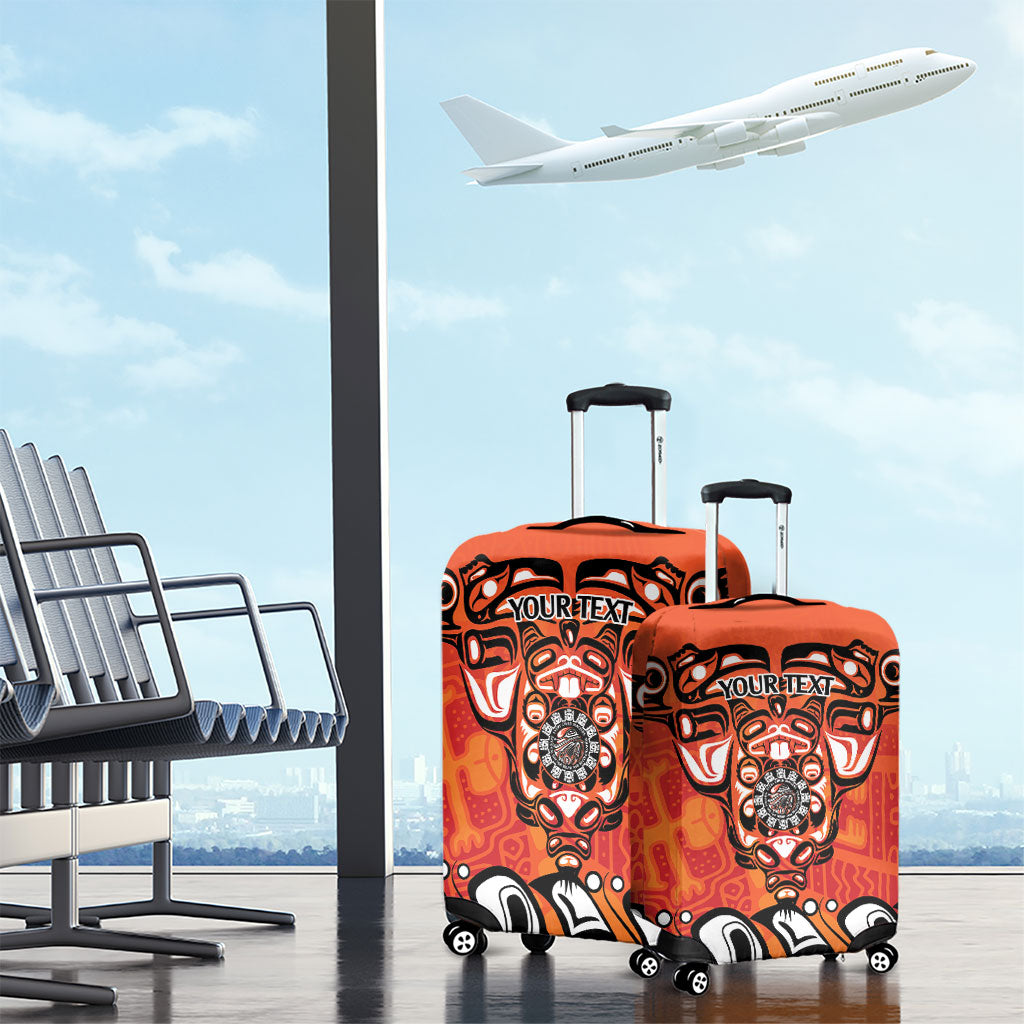 All Children Matters Support Personalized Luggage Cover Haida Spirit Animals Indigenous Orange Day