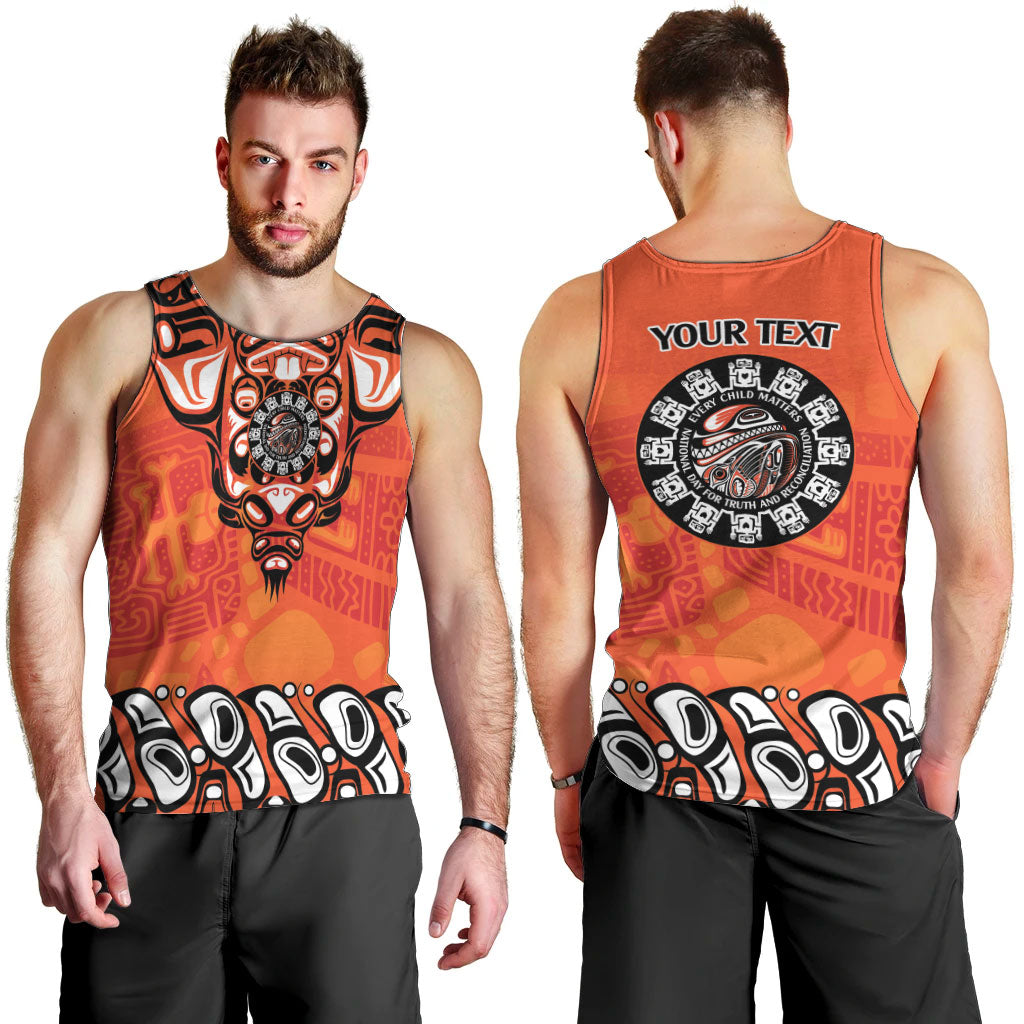 All Children Matters Support Personalized Men Tank Top Haida Spirit Animals Indigenous Orange Day