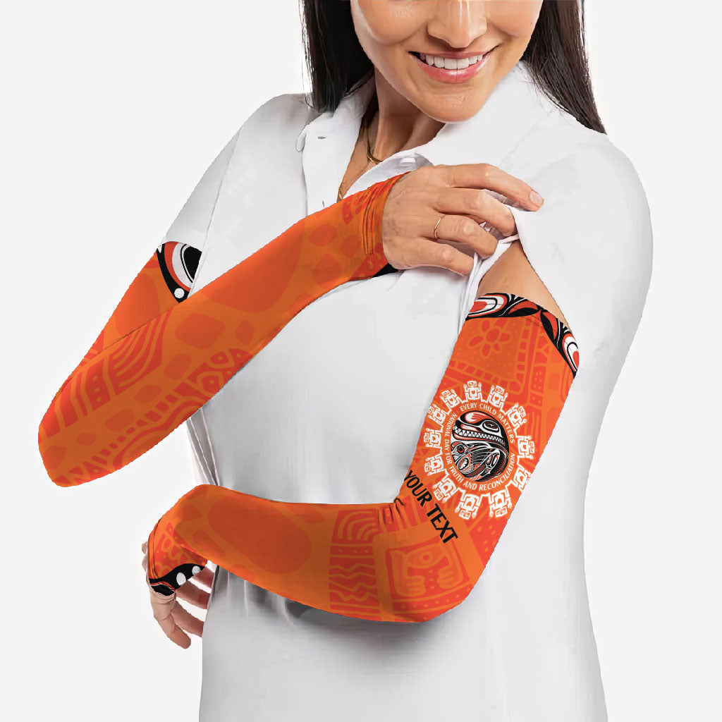 All Children Matters Support Personalized Arm Sleeves Kindness and Equality Indigenous Orange Day