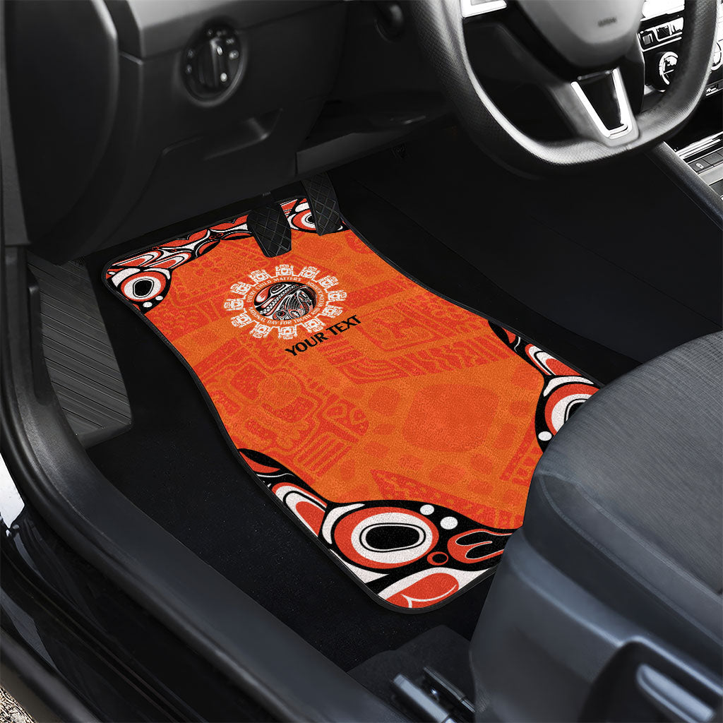 All Children Matters Support Personalized Car Mats Kindness and Equality Indigenous Orange Day