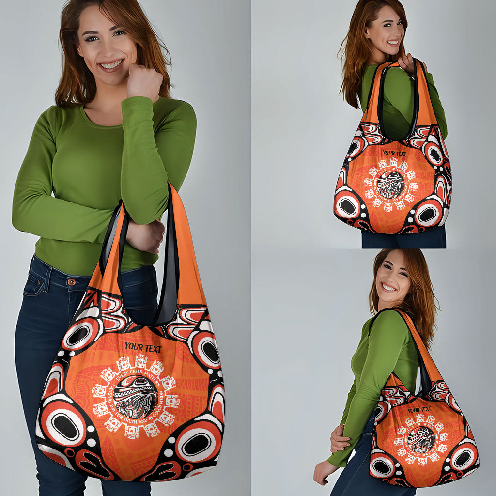 All Children Matters Support Personalized Grocery Bag Kindness and Equality Indigenous Orange Day