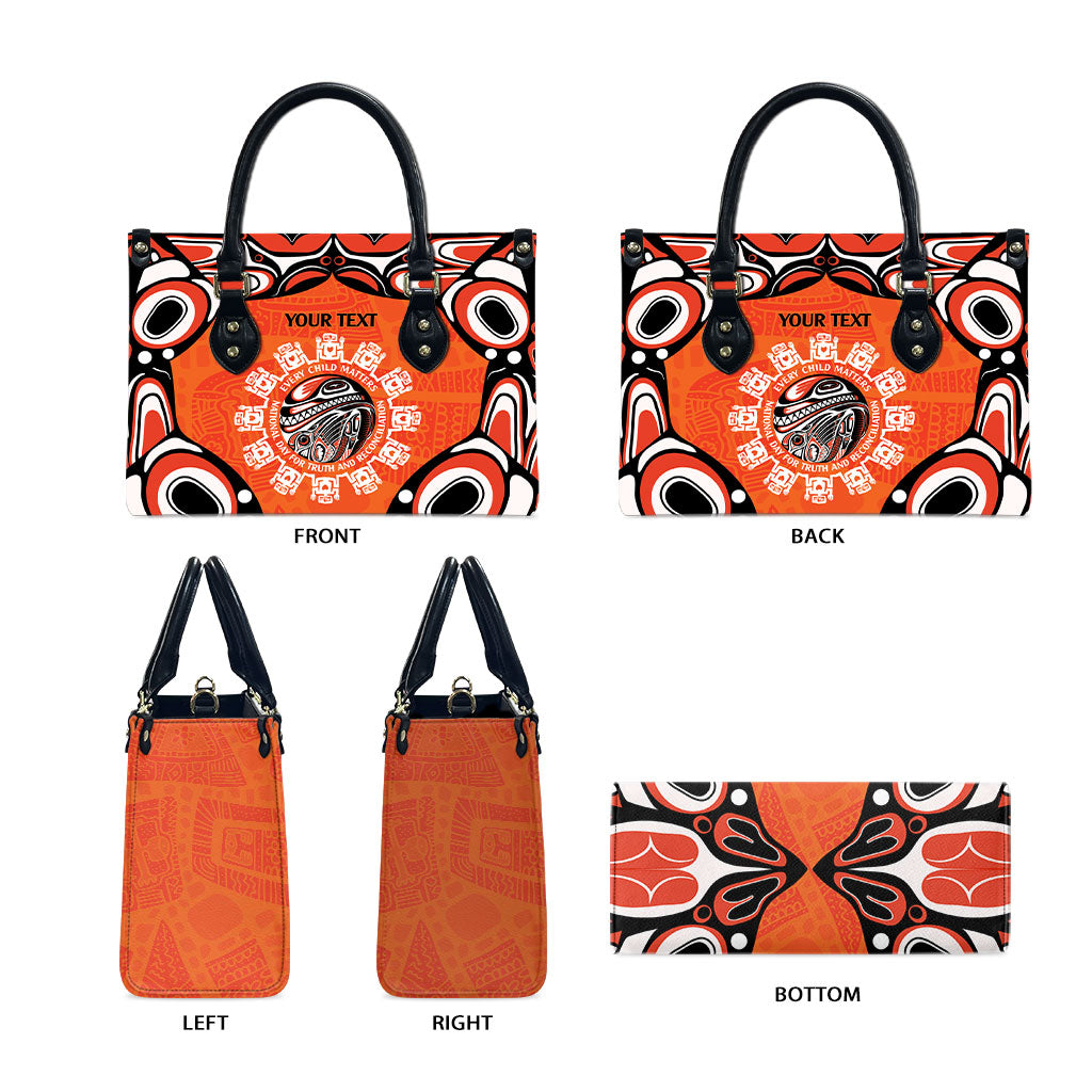 All Children Matters Support Personalized Leather Bag Kindness and Equality Indigenous Orange Day