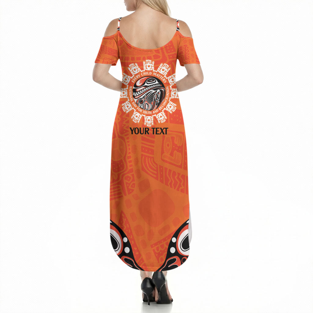 All Children Matters Support Personalized Summer Maxi Dress Kindness and Equality Indigenous Orange Day