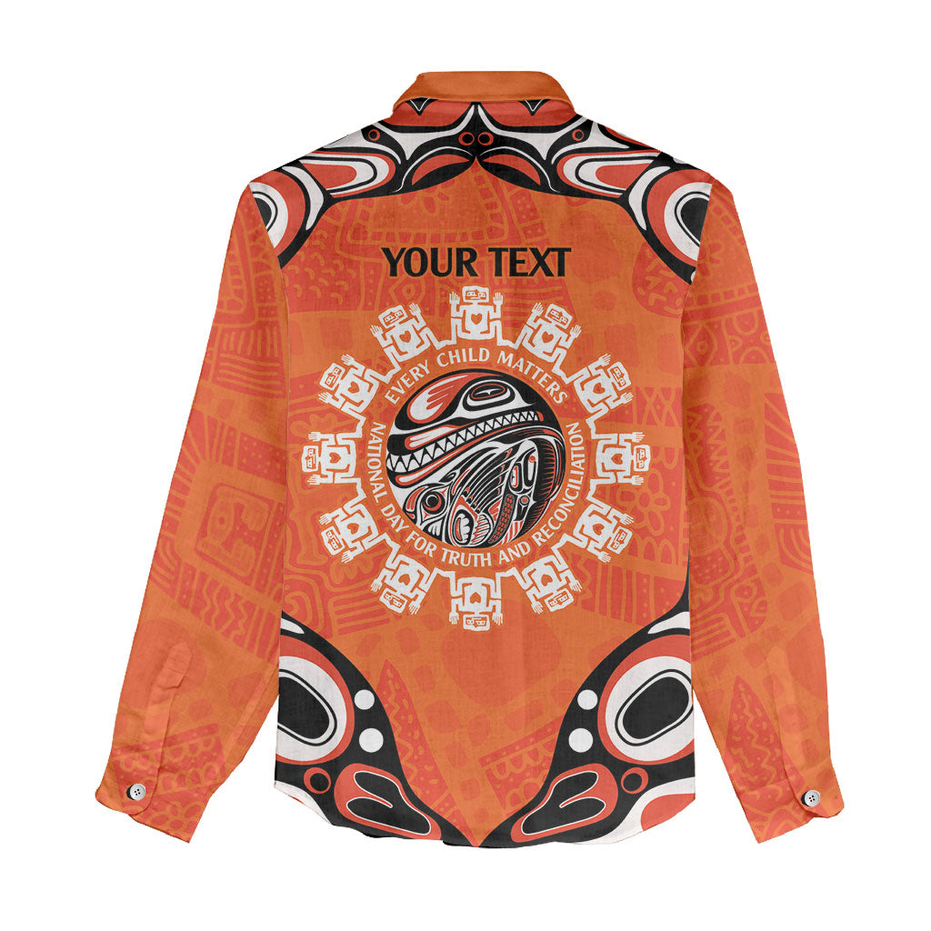 All Children Matters Support Personalized Women Casual Shirt Kindness and Equality Indigenous Orange Day