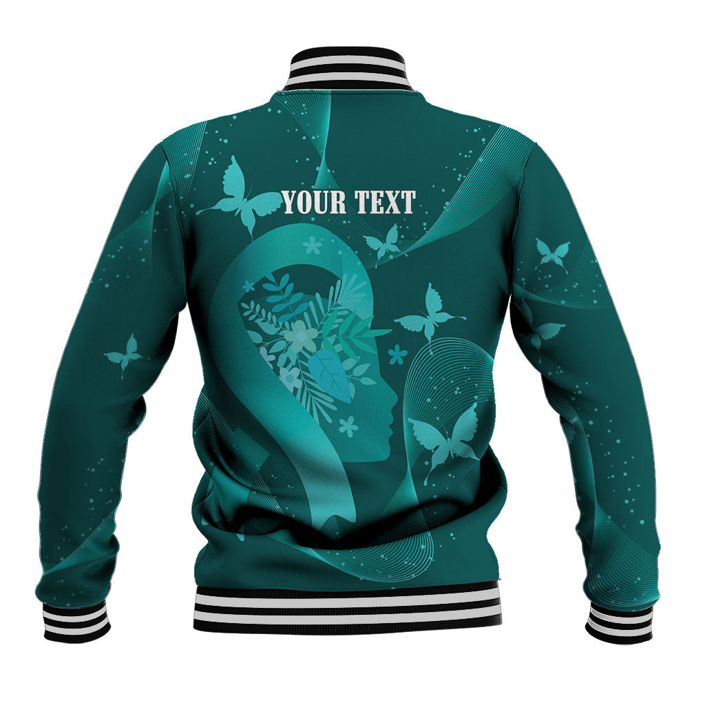 Australia Tourette Syndrome Support Acceptance Personalised Baseball Jacket Butterfly Ribbon Art