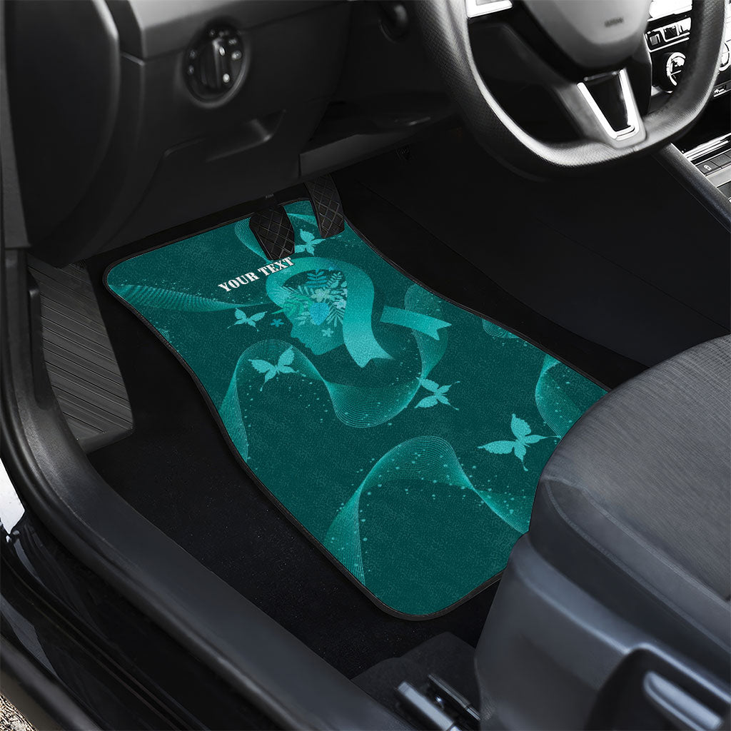 Australia Tourette Syndrome Support Acceptance Personalised Car Mats Butterfly Ribbon Art