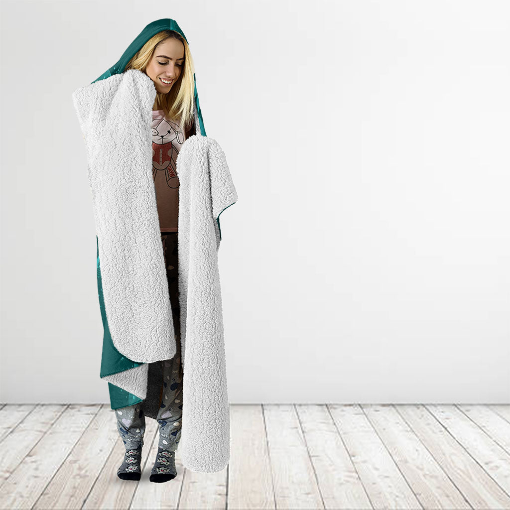Australia Tourette Syndrome Support Acceptance Hooded Blanket Butterfly Ribbon Art