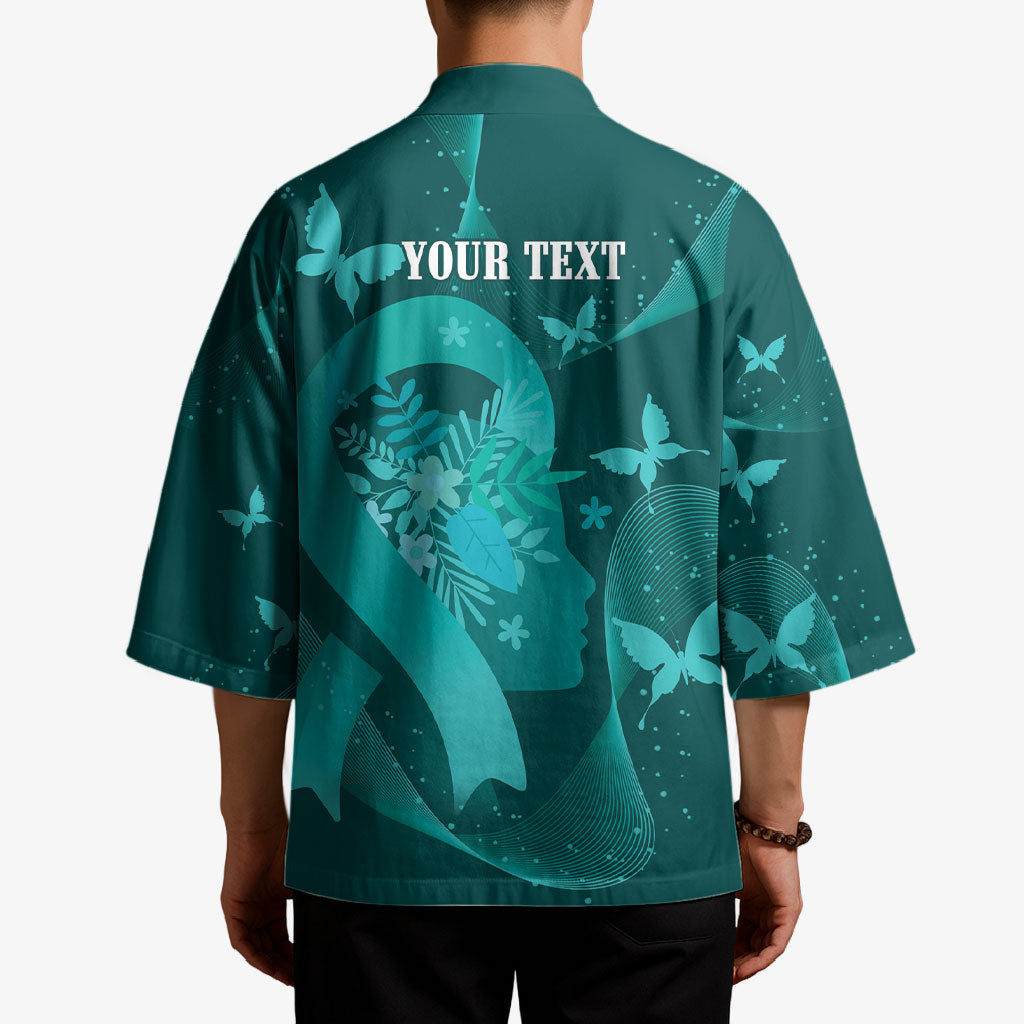 Australia Tourette Syndrome Support Acceptance Personalised Kimono Butterfly Ribbon Art