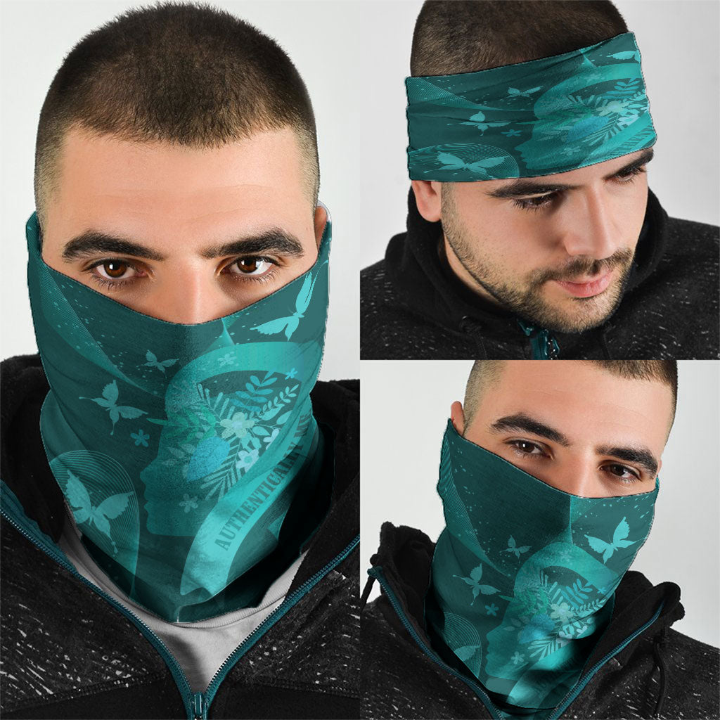 Australia Tourette Syndrome Support Acceptance Neck Gaiter Butterfly Ribbon Art