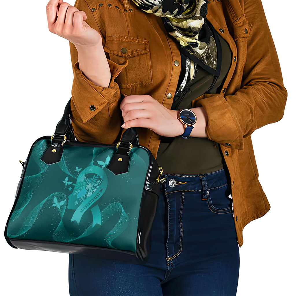Australia Tourette Syndrome Support Acceptance Shoulder Handbag Butterfly Ribbon Art