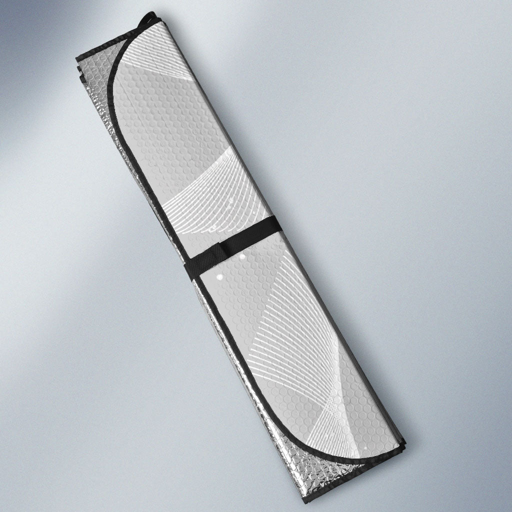 Australia Lung Cancer Support Auto Sun Shade Butterfly White Ribbon Art