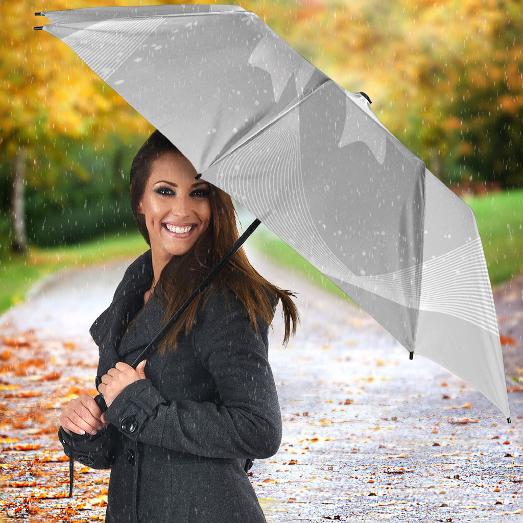 Australia Lung Cancer Support Umbrella Butterfly White Ribbon Art