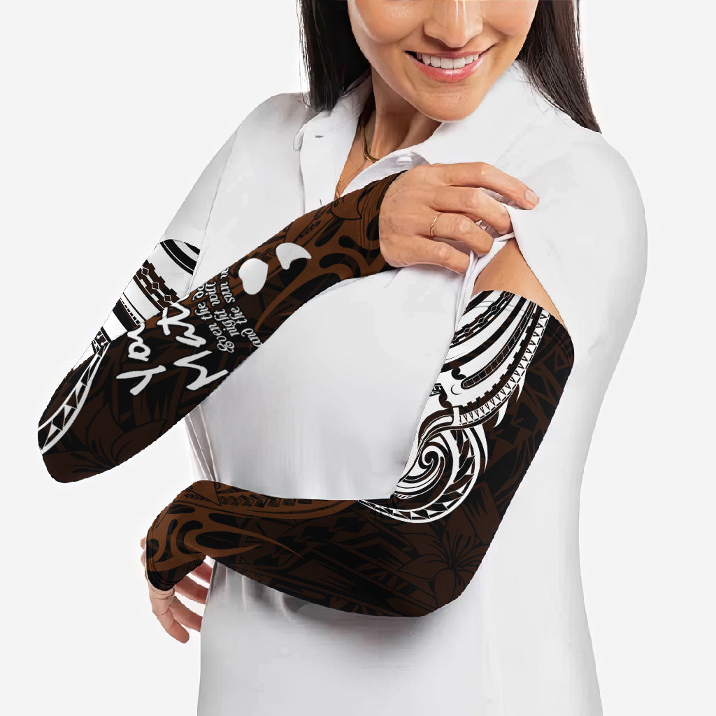 You Matter Suicide Prevention Support Arm Sleeves Gold Polynesian Tribal