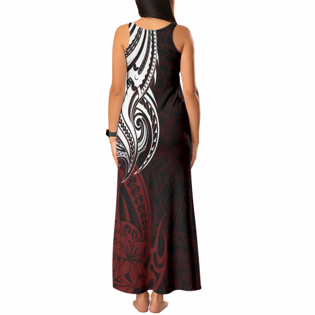 You Matter Suicide Prevention Support Tank Maxi Dress Red Polynesian Tribal