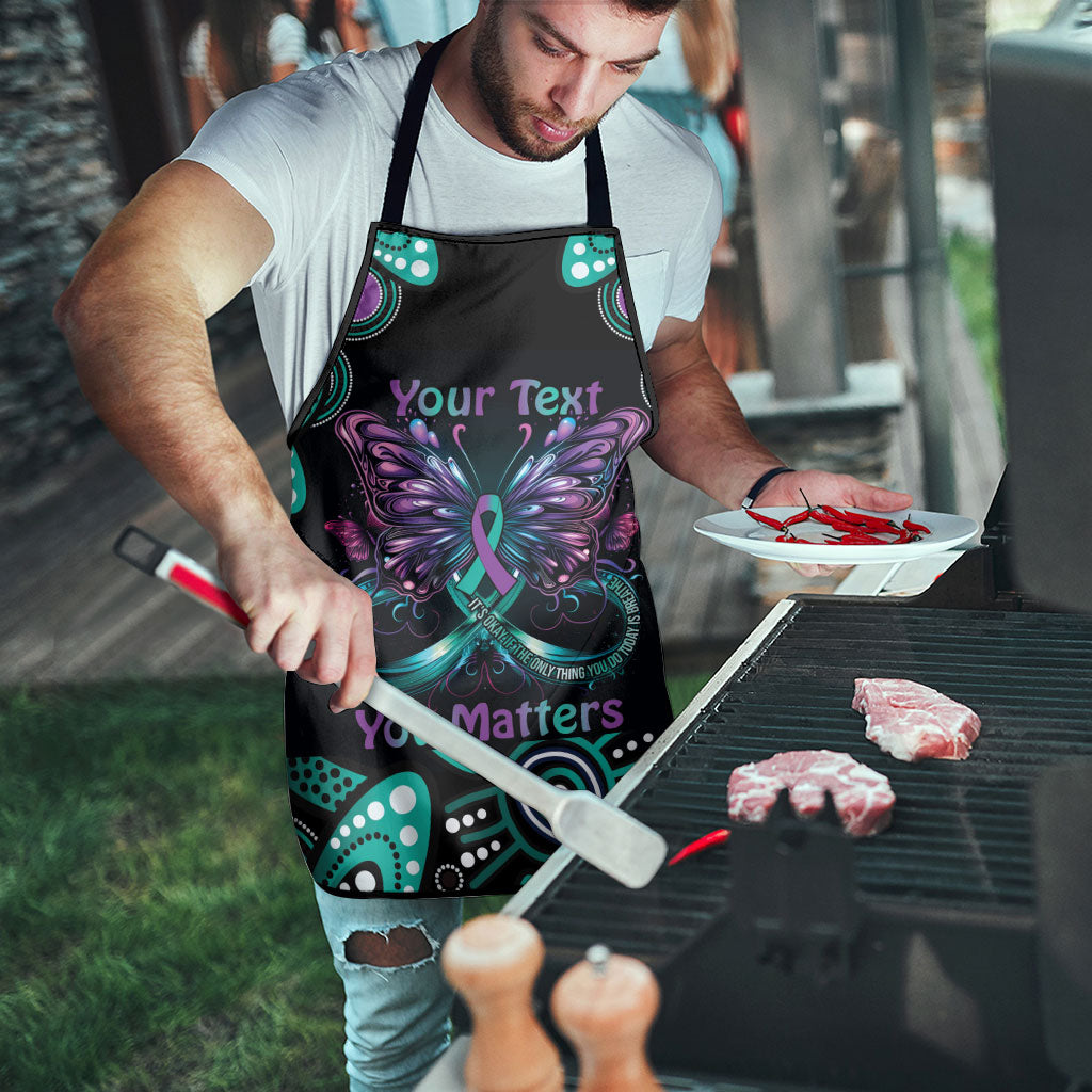 Personalised Hope Fight Suicide Prevention Support Apron Aboriginal Motif