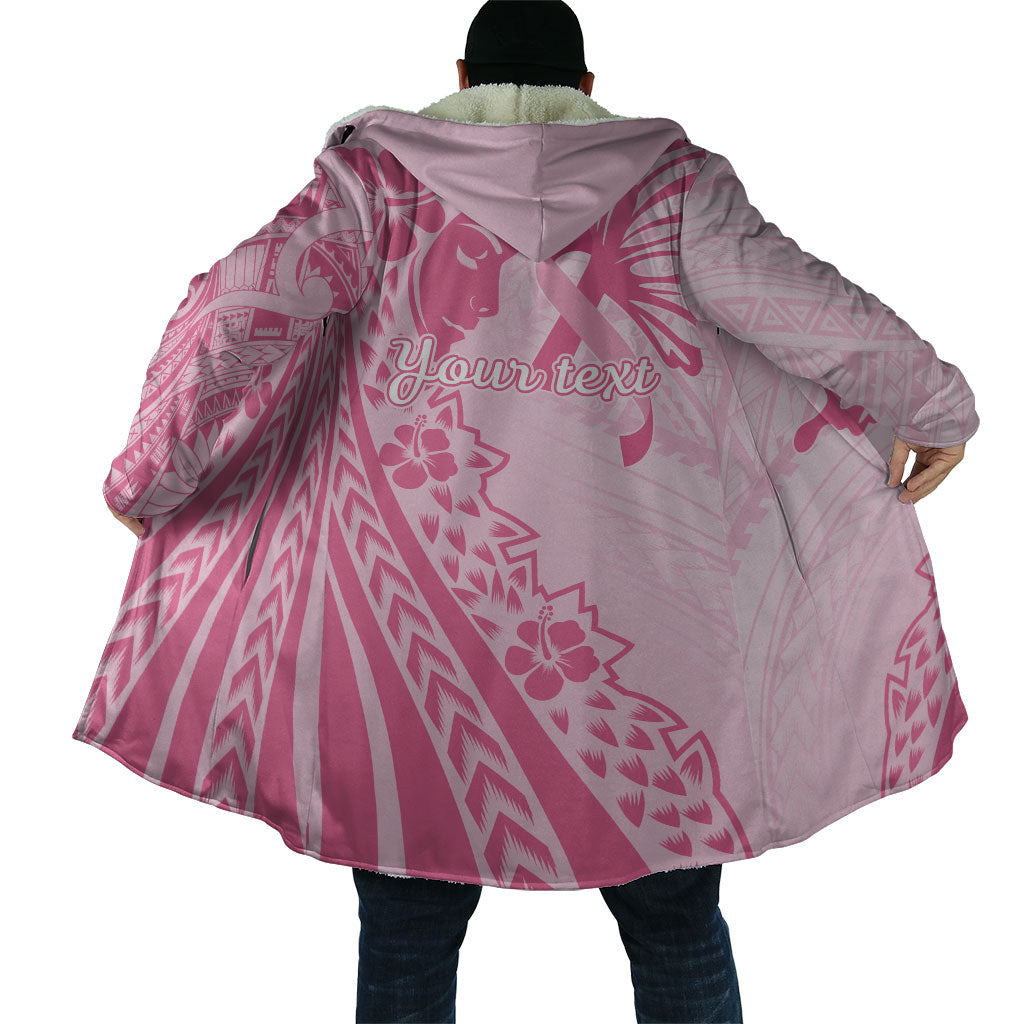 Pacific Girl and Butterfly Cancer Pink Ribbon Personalised Cloak