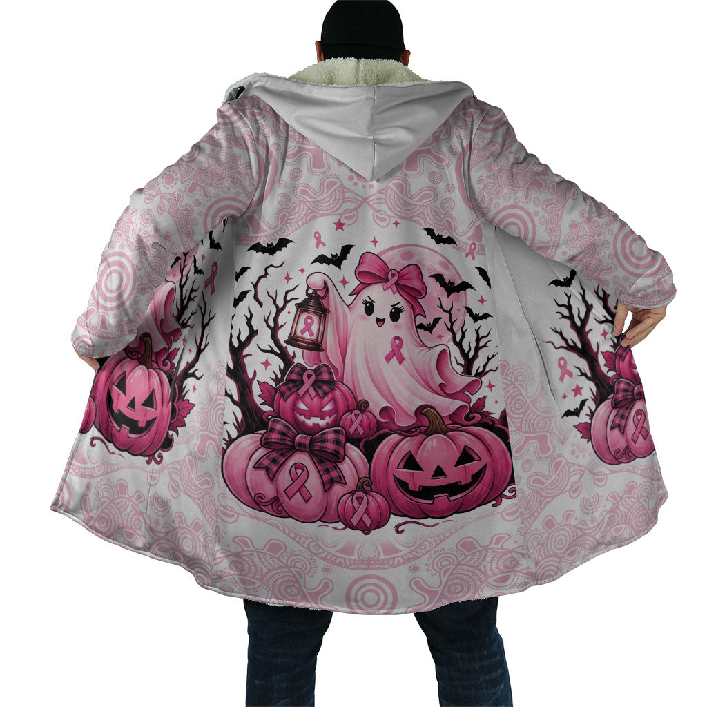 Aboriginal Pink Ghost Pumpkin Cloak Aboriginal Halloween Wear Pink