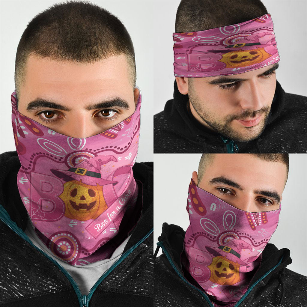 Boo for a Cure Pink Ghost Neck Gaiter Aboriginal Halloween Wear Pink