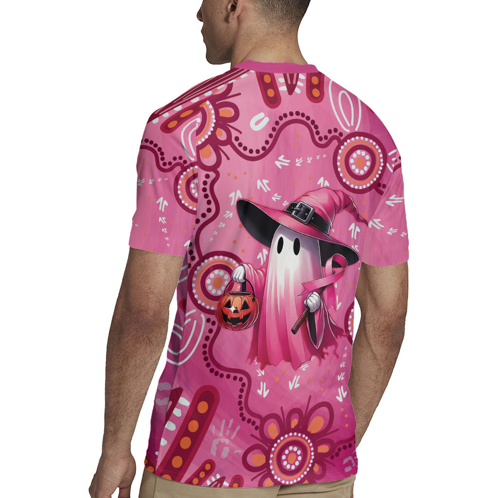 Pink Ghost Ribbon Rugby Jersey Aboriginal Halloween Wear Pink