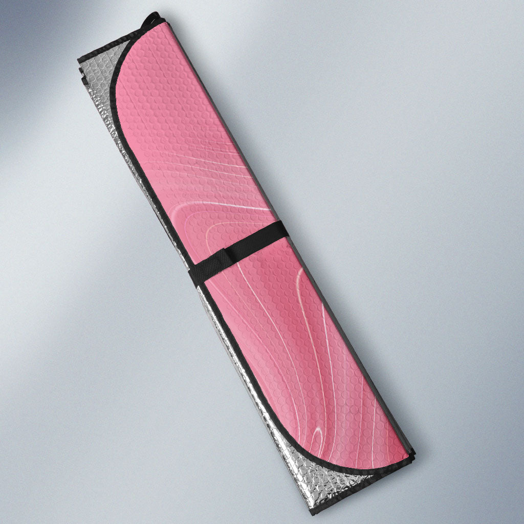 Personalised Australia Breast Cancer Support Auto Sun Shade Pink Ribbon Butterfly Opal Pattern