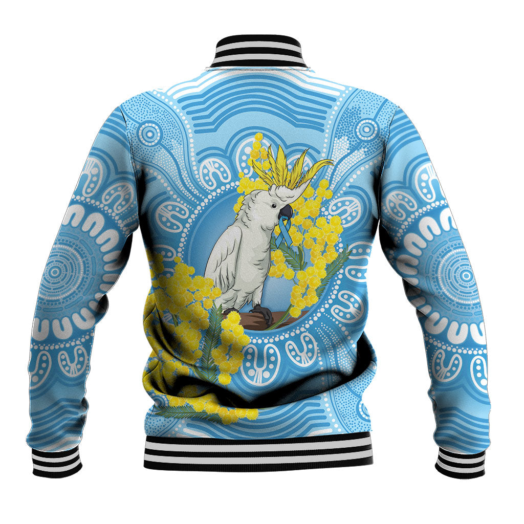 World Diabetes Day Australia Baseball Jacket Yellow-crested Cockatoo Golden Wattle Aboriginal