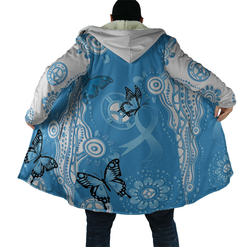 World Diabetes Day Australia Cloak Blue Ribbon Butterfly Aboriginal Art