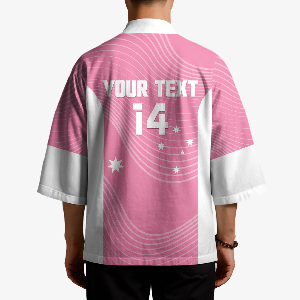 Custom Bowls Australia Breast Cancer Kimono Pink Ribbon Aussie Map With Kangaroo Emu