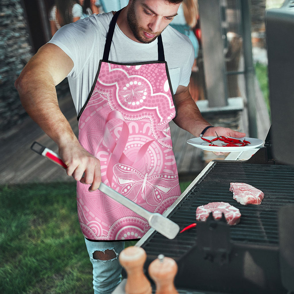 Australia Indigenous Apron Pink Ribbon Breast Cancer Butterfly Aboriginal