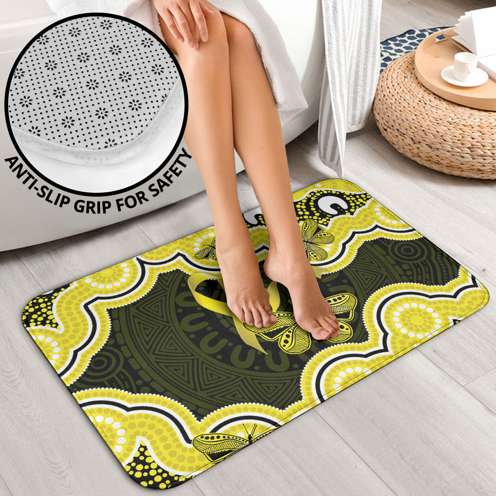 Yellow Ribbon Sarcoma Support Bathroom Set Aboriginal Art