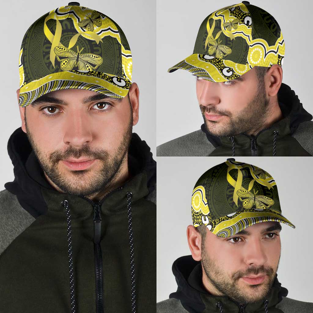 Yellow Ribbon Sarcoma Support Classic Cap Aboriginal Art
