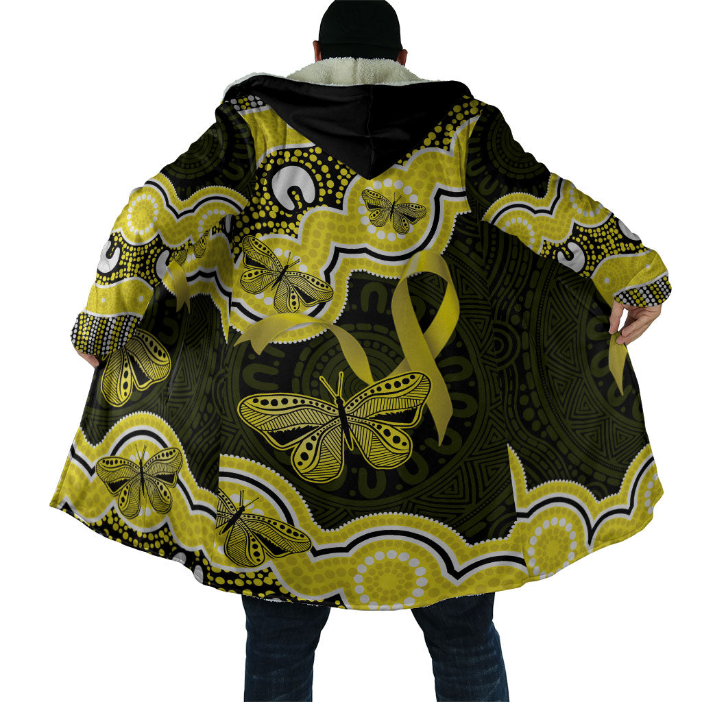 Yellow Ribbon Sarcoma Support Cloak Aboriginal Art