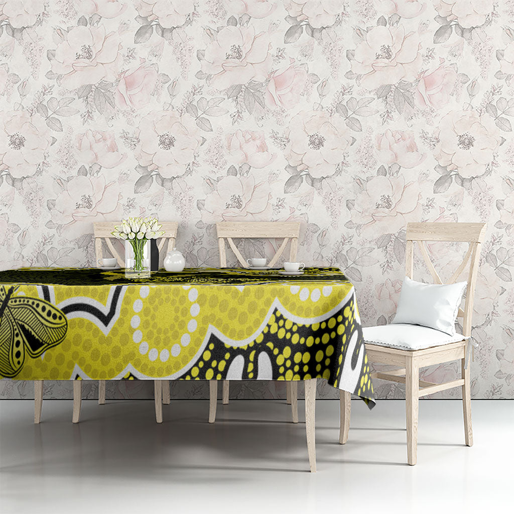 Yellow Ribbon Sarcoma Support Tablecloth Aboriginal Art